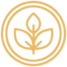 icono vegano hojas