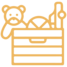 icono caja de  juguetes niños 